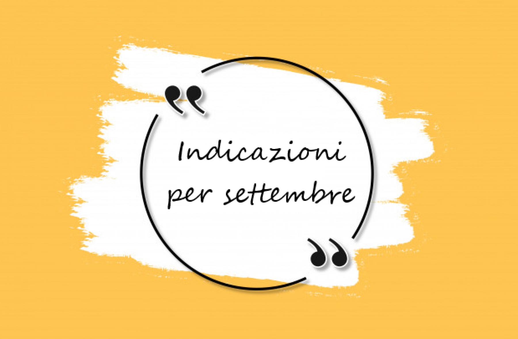 INDICAZIONI SETTEMBRE 2026
